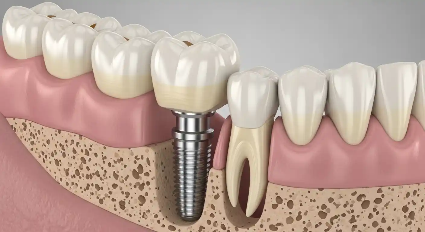 Teeth shifting and bite misalignment caused by a missing tooth over time in Mesa, AZ