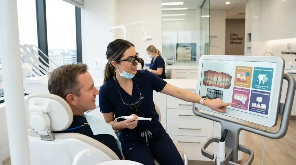 Professional dental treatments used to protect and restore enamel damage.